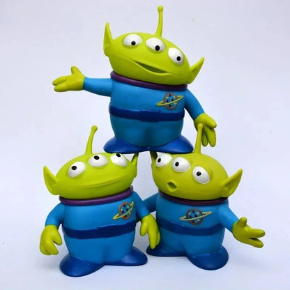 Toy Story Woody & Green Alien Figures - 15cm Cartoon Collection Figurine, Cosplay Model & Gift