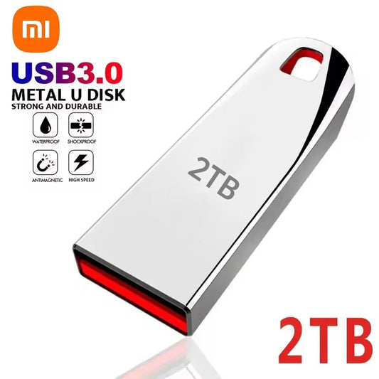 Xiaomi 2TB USB 3.0 Metal Flash Drive - High-Speed Pendrive, Available in 1TB, 512GB, 256GB, Waterproof USB Storage
