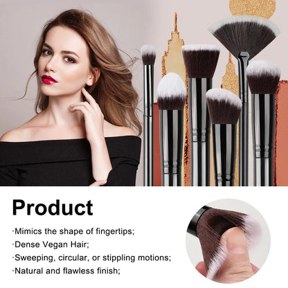 14PCS Makeup Brushes Set – Soft & Fluffy Foundation, Blush, Powder, Eyeshadow Brushes, Perfect Christmas Gift