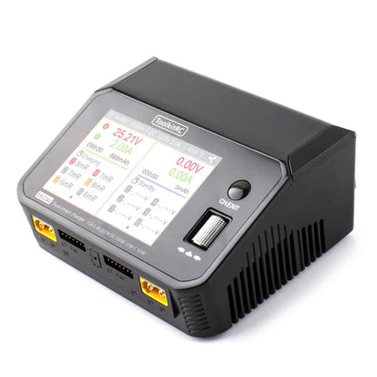 NEW ToolkitRC M6DAC Dual Channel Smart LiPo Battery Charger – 200W AC, 350W DC, 15A for 1-6S LiHV with 65W PD