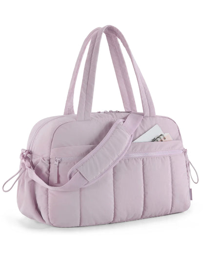BAGSMART Travel Duffel Gym Bag for Women – Waterproof Carry-On Weekender with Wet Pocket & Cabin Luggage