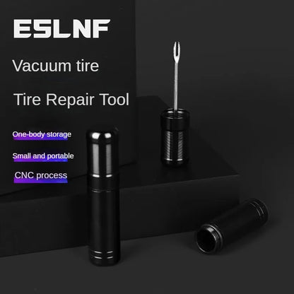 Bike Tubeless Tire Repair Kit — Slug Plug Stopper with Rubber Bacon Strips & Insertion Tool for MTB & Road Bikes