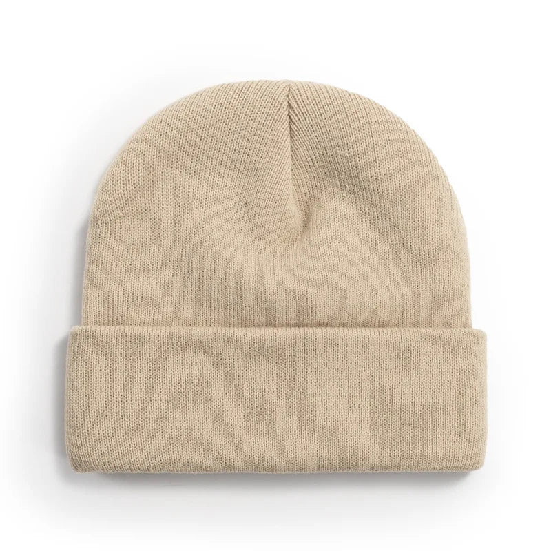 Winter Knit Beanie Hat - Warm Stretch Skull Cap for Boys Girls Adults in Black White Blue Pink & More Colors