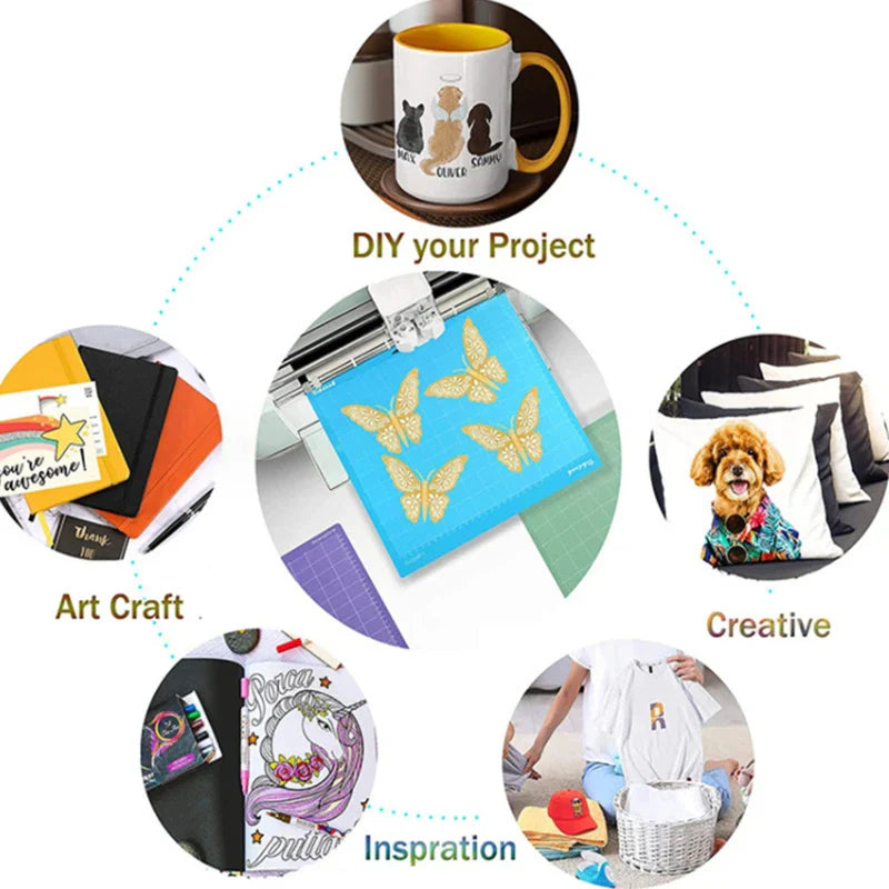 1/3pcs Portable Replacement Cutting Mats for Cricut – Adhesive PVC Mats for Crafts, Sewing and All Arts
