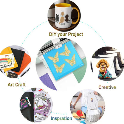 1/3pcs Portable Replacement Cutting Mats for Cricut – Adhesive PVC Mats for Crafts, Sewing and All Arts