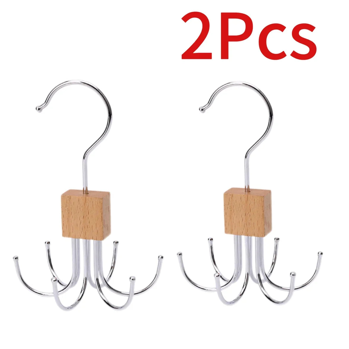 360° Rotating Metal Belt Hanger — Durable Organizer for Belts, Scarves, Bras & Ties, Home & Dorm Storage