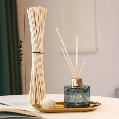 6PCS/9PCS Artificial Flower Rattan Reed Diffuser Sticks – Floral Aroma Refill for DIY Fragrance