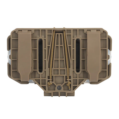 Military MOLLE Folding Navigation Board - Tactical Chest Bag with Mobile Phone Holder, Map Case, and Admin Panel for Outdoor Sports and Airsoft Gear