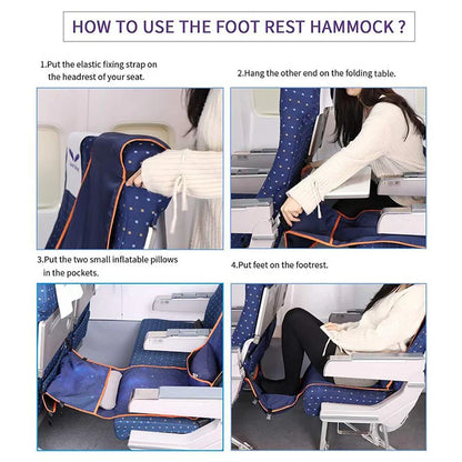 Car Travel Bed: Hammock Accessories for Children and Adults - Perfect for Long Distance Travel, Plane Sleep, Footrest, and Bike Baby