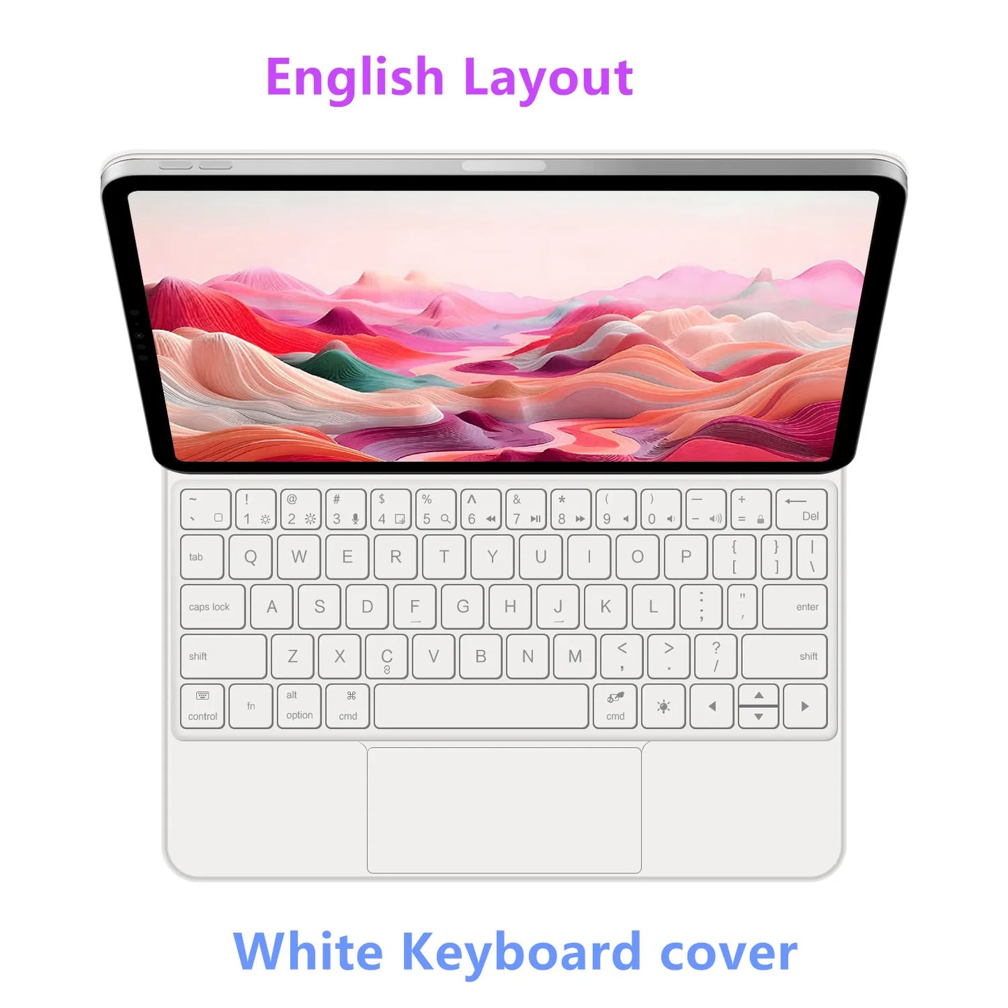 Backlit Magic Keyboard Case for iPad — Multi-Touch Smart Keyboard Folio for 11" iPad 11th Gen & 10.9" iPad 10th Gen
