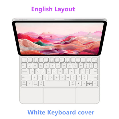 Backlit Magic Keyboard Case for iPad — Multi-Touch Smart Keyboard Folio for 11" iPad 11th Gen & 10.9" iPad 10th Gen