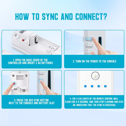 2-in-1 Wireless Controller for Nintendo Wii – Motion Plus Remote with Silicone Case