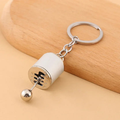 Creative Gear Head Keychain – Speed Gearbox & Turbo Hub Brake Disc Pendant for Car Keys, Shock Absorber Keyring