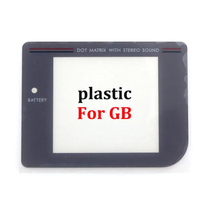 JCD Screen Lens Cover Protector for Game Boy Series | Plastic Glass with Adhesive for GB, GBA SP, GBC