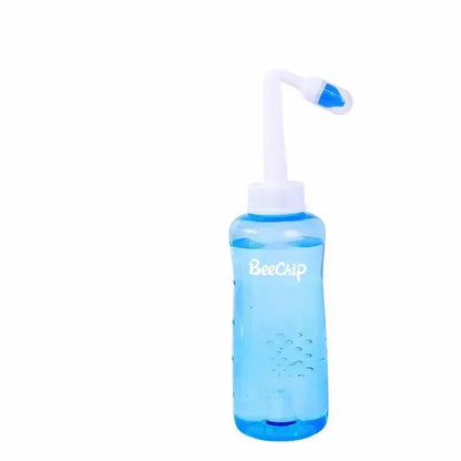 Premium 300ml Nasal Wash Bottle for Adults and Children - Effective Rhinitis Relief with Physiological Saline Solution - Manual Nasal Cavity Cleanser