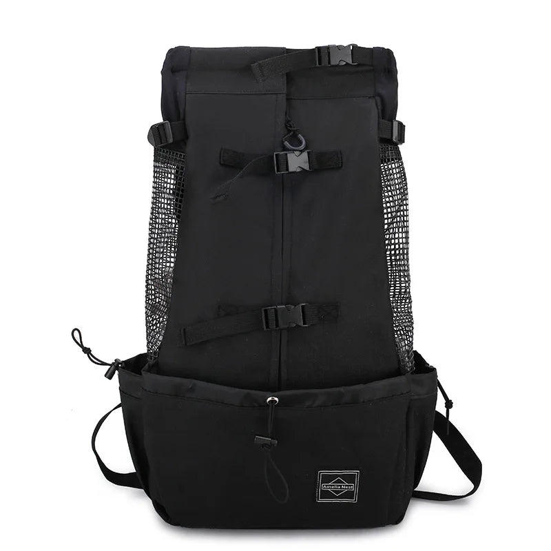Strong Nylon Dog Carrier Backpack – Breathable Pet Travel Bag for Small & Medium Dogs, Outdoor Cycling Pet Supplies