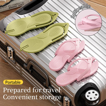 Lightweight Foldable Travel Slippers for Men & Women – Portable Disposable Shower Shoes for Business Trips & Travel Comfort