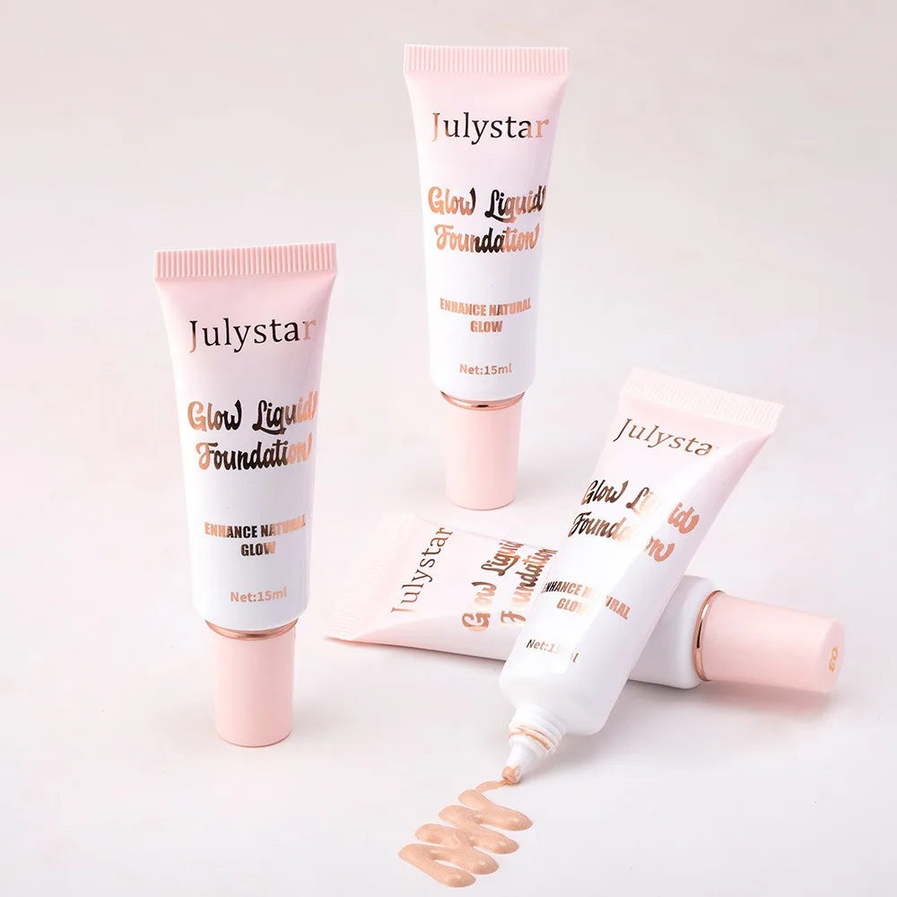 Liquid Pearlescent Foundation & High Coverage Concealer — Waterproof 3D Contour Shadow Brightening Face & Body Highlighter