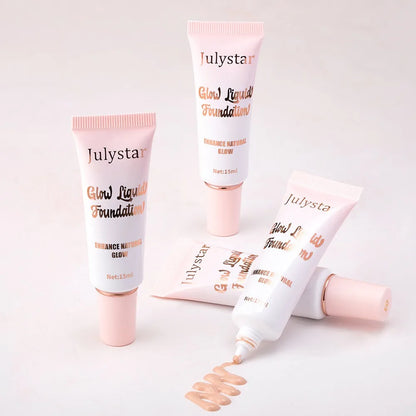 Liquid Pearlescent Foundation & High Coverage Concealer — Waterproof 3D Contour Shadow Brightening Face & Body Highlighter