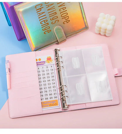100 Envelope Challenge Binder – Savings Challenge Loose-Leaf Budget Binder with Cash Envelopes, Money Organizer System