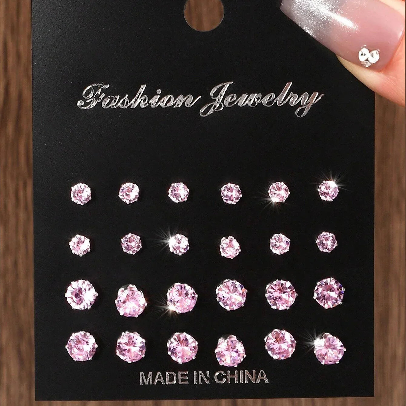 12 Pairs Luxurious Zirconia Earrings Set – Shiny Elegant Simple Stud Jewelry Gift for Parties, Couples & Daily Wear