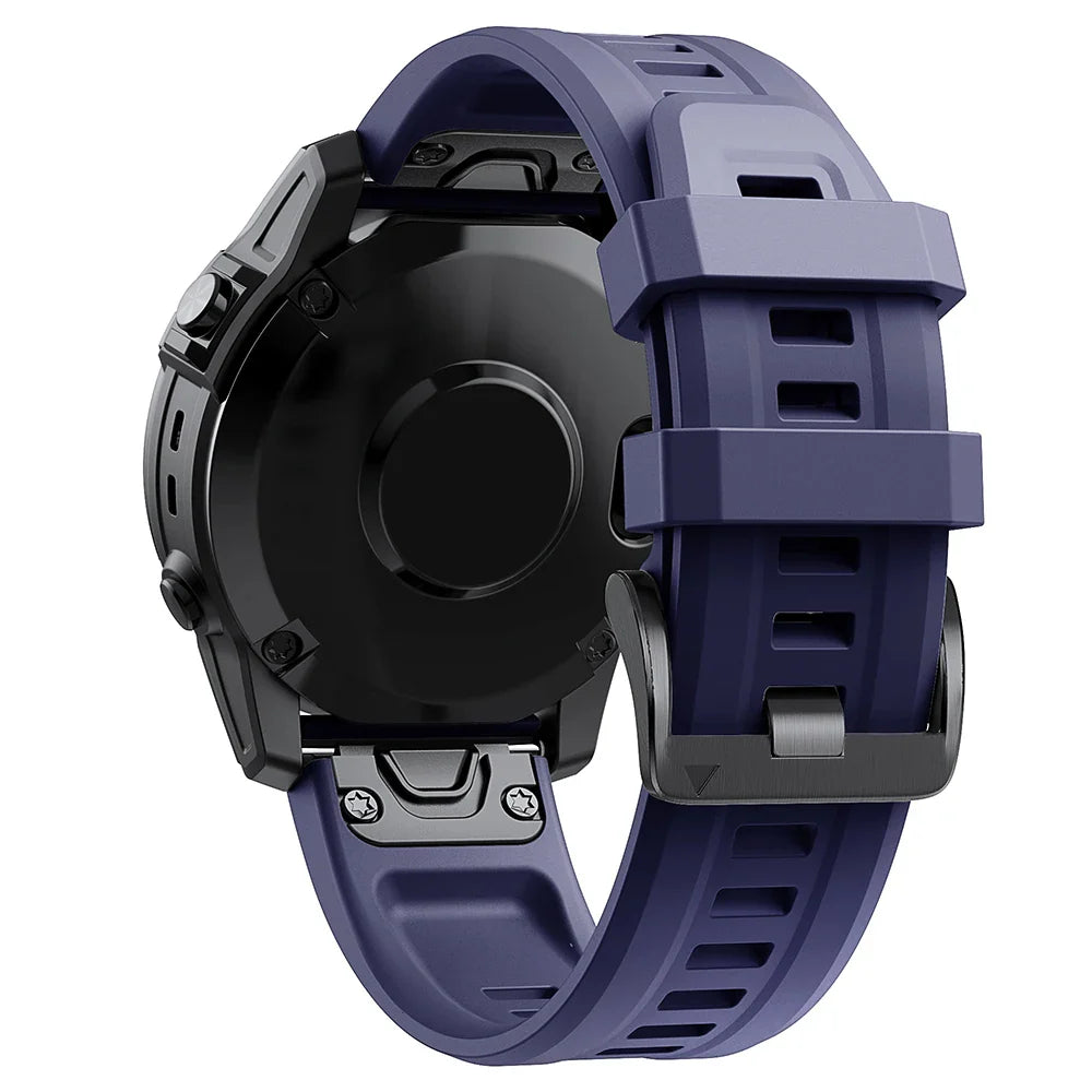 QuickFit Silicone Watch Strap 26mm 22mm for Garmin Fenix 7X 7 Pro 6X 6 5X 5 Plus 8 – Durable Replacement Sport Watchband