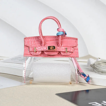 Mini Bag Keychain Pendant — Small Earphone Case & Accessory for H Family, Decorative Gift
