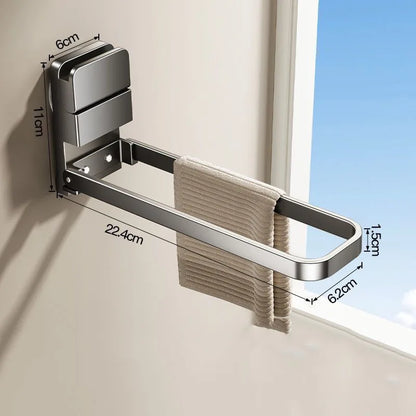 Detachable Towel Rack — Space-Saving, Compact, Moisture-Resistant Design with Easy Damage-Free Installation