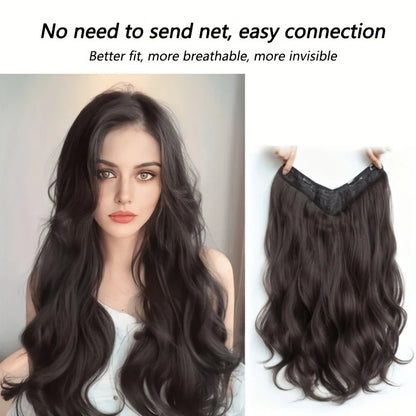 Invisible Long Wave Synthetic Hair Extensions – Fuller, Natural-Looking Strands for a Confident Hairstyle Design