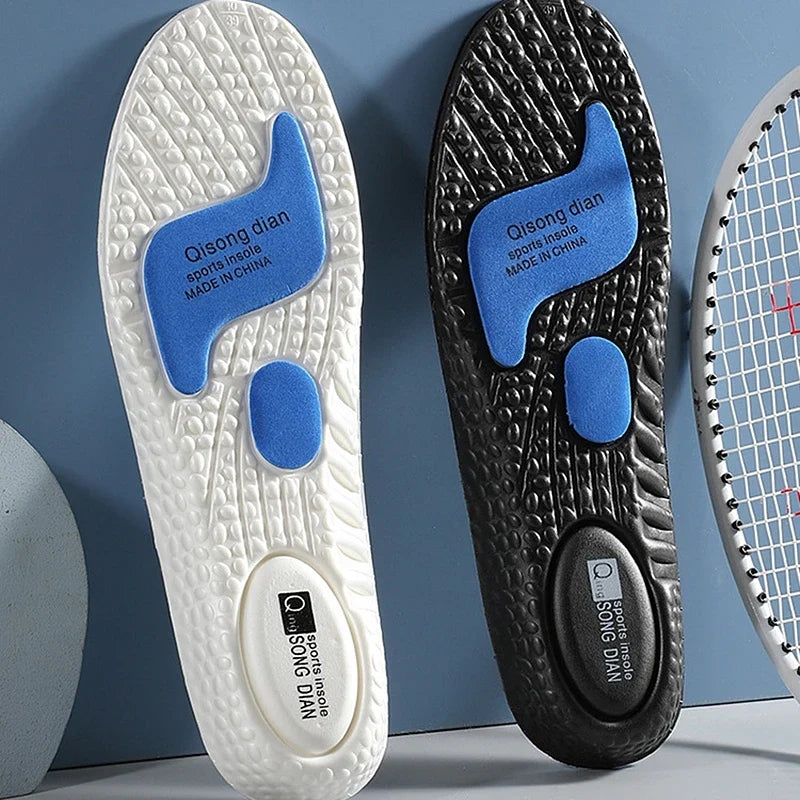 Sports Insoles – High Elasticity, Shock-Absorbing, Sweat-Absorbing & Anti-Odor Orthopedic Running Inserts for Comfort & Support