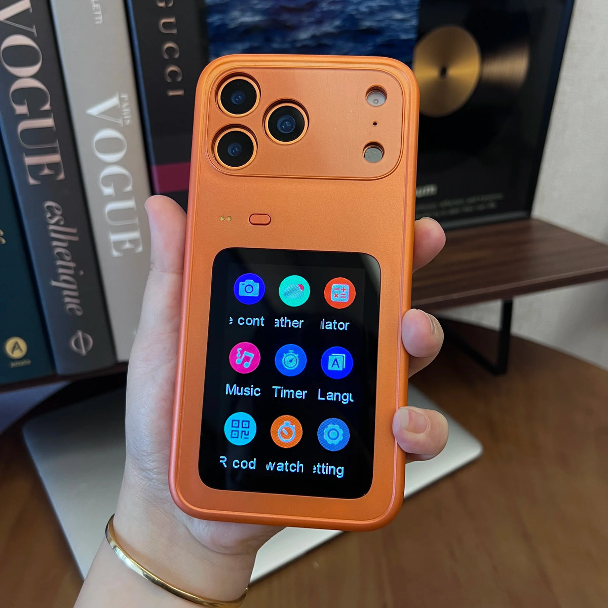 Smart LCD Phone Case - Interactive Rear Display Protective Cover for iPhone