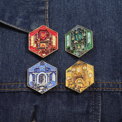 Geometric Color Film & TV Badge – Creative Magic School Room Brooch Accessory