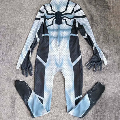Anime Superhero Cosplay Spider-Man Bodysuit — Miles & Gwen Halloween Carnival Party Couple Costume