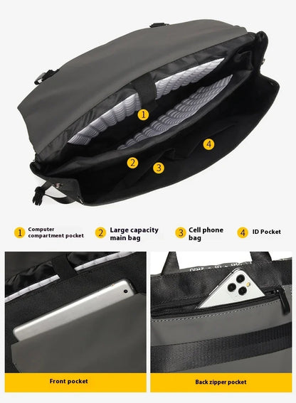Shockproof Laptop Shoulder Bag – Large Capacity Sleeve Case for 13–16 Inch HP, Dell, Lenovo, Asus & More