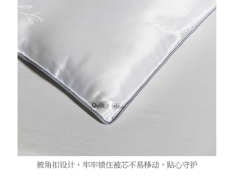 100% Mulberry Silk Handmade Comforter – Winter Warmth, Spring & Autumn Blanket, Thickened Single/Double Quilt for Home & Hotel