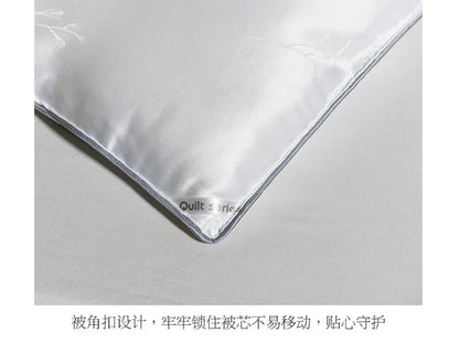 100% Mulberry Silk Handmade Comforter – Winter Warmth, Spring & Autumn Blanket, Thickened Single/Double Quilt for Home & Hotel