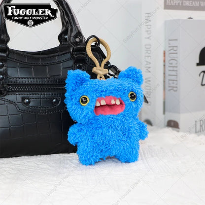 Original Fuggler Ugly Teeth Plush Keychain – Wide-Eyed Monster, Alien & Rabbit Peluche Pendant Toy