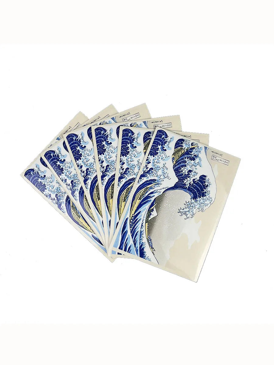 60PCS Multi-Size Trading Card Sleeves – Surfing Pattern Cartoon Card Protectors for MTG, PKM & YGO