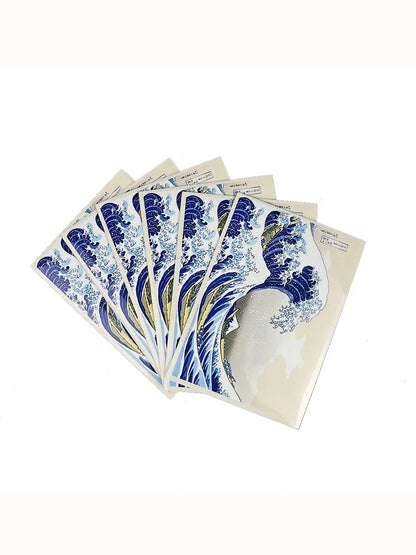 60PCS Multi-Size Trading Card Sleeves – Surfing Pattern Cartoon Card Protectors for MTG, PKM & YGO