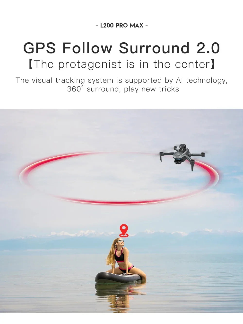L200 PRO MAX Drone – GPS, Brushless Motor, 4K HD Camera, 2-Axis Gimbal, 360° Obstacle Avoidance FPV RC Quadcopter