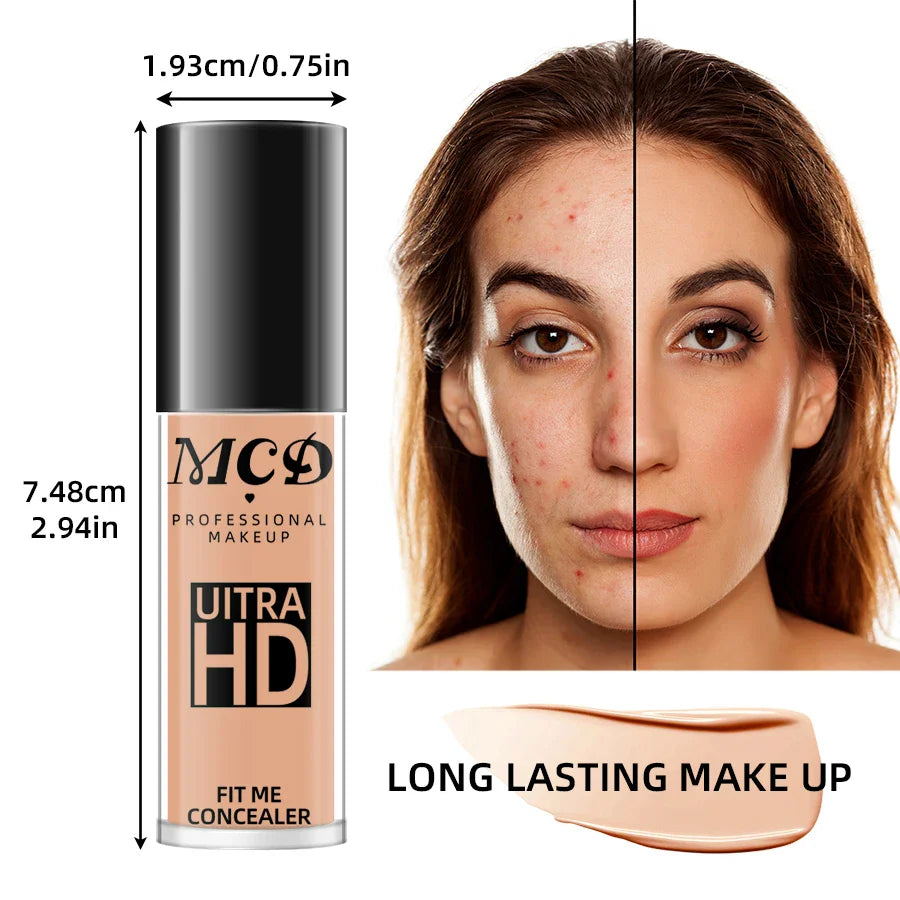 9-Color Matte Foundation Cream – Waterproof, Moisturizing Liquid Concealer for Full Coverage Professional Face Makeup