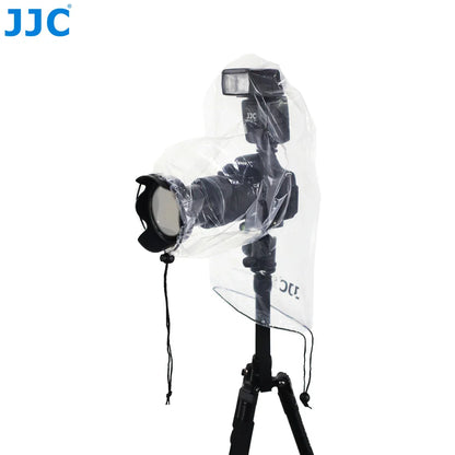 JJC 2-Pack Camera Rain Cover with Flash Protection – Waterproof Raincoat for Sony A6600/A6500/A7IV/A7III & Nikon Z7/Z6/Z5