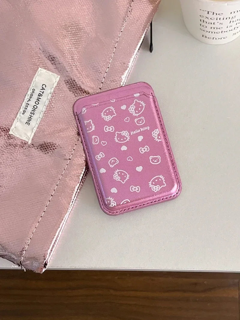 Hello Kitty MagSafe Wallet Case for iPhone 12–16 Pro Max – Cute Sanrio Magnetic Holder with Wireless Charging & Hard Cover