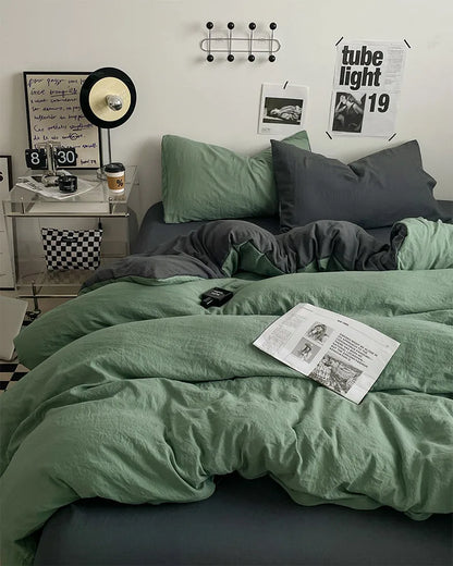 Bedding Comforter Set – Duvet Cover & Bed Sheets with Pillowcases for Queen/King Bed, Edredones de Cama