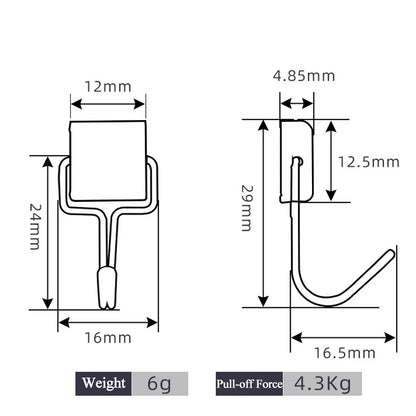 50PCS Strong Magnetic Hooks — Multi-Purpose Home, Kitchen & Bathroom Storage Hangers