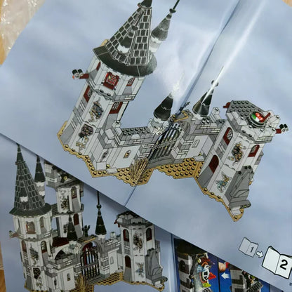MINISO 940pcs Vampire Castle Building Blocks – DIY Monster Cart Toy for Boys Halloween Gift