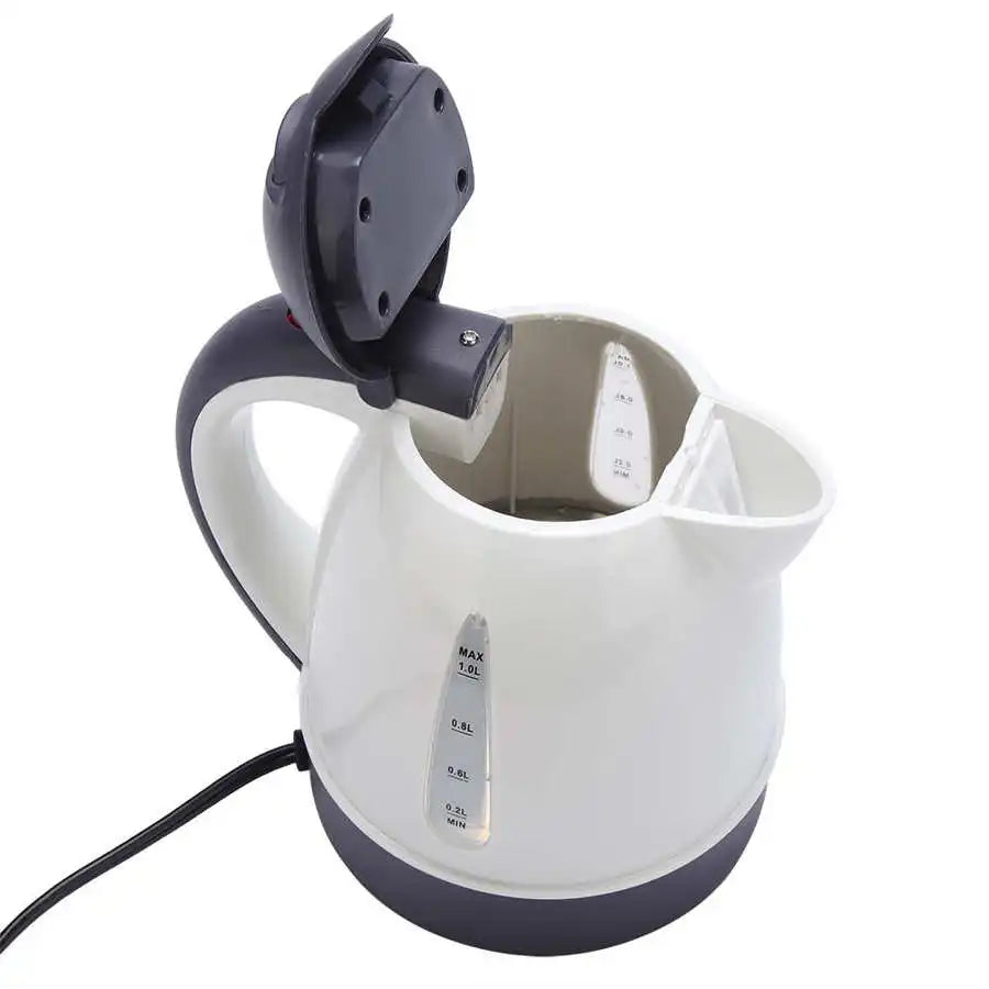 12V/24V Vehicle Truck Electric Kettle – 1000ml Large Capacity Portable Travel Hot Water Boiler for Coffee & Tea