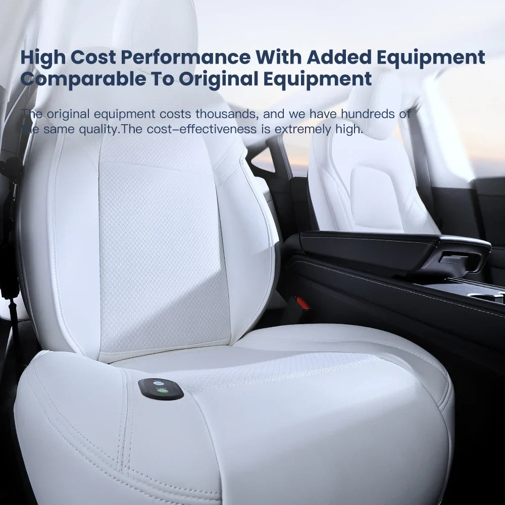 YZ Tesla Seat Cushion Cover — Ventilated Cooling Car Seat with Fan for Model 3 & Model Y | Breathable Summer Accessory