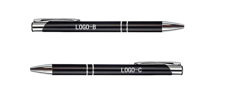 50PCS Custom Metal Ballpoint Pens — Personalized Engraved Logo Advertising Pen, Ideal Gift and Promotional Item