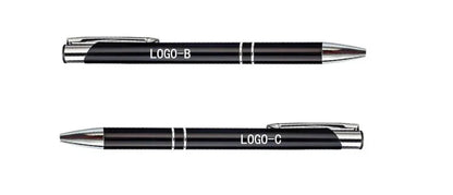 50PCS Custom Metal Ballpoint Pens — Personalized Engraved Logo Advertising Pen, Ideal Gift and Promotional Item